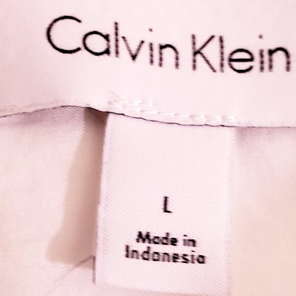 Calvin Klein Men's White Long Sleeve Button Down Shirt – Size Large - Picture 4 of 9